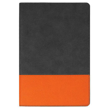 Ежедневник Flexy Treviso Nuba Sand Color А5, серый/оранжевый, недатированный, в гибкой обложке