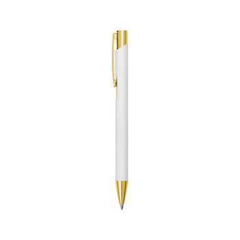 Ручка шариковая, Legend Soft Touch Mirror Gold Requis, белая/золотистая