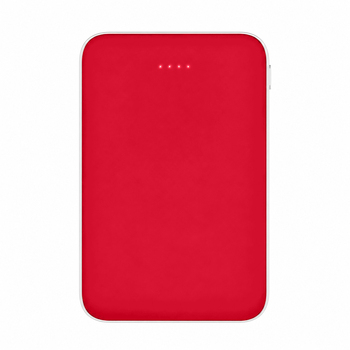 Внешний аккумулятор Fluffy, 5000 Mah, красный