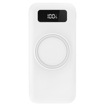 Внешний аккумулятор Authority с беспроводной зарядкой (5W), 10000 mAh, белый