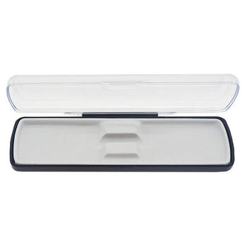 Футляр для ручки Pencase Uno, пластик, прозрачный/черный