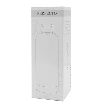 Термобутылка Perfecto софт-тач, серый