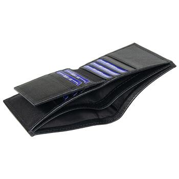 Кошелек с картхолдером Leather Plain, чёрный