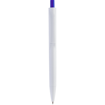 Ручка IGLA COLOR Белая с синей кнопкой 1033.01