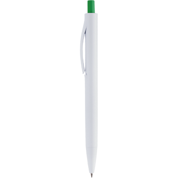 Ручка IGLA COLOR Белая с зеленой кнопкой 1033.02
