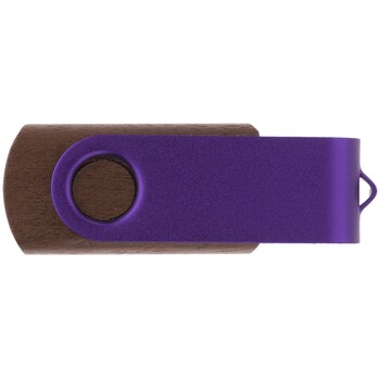 Флешка TWIST WOOD COLOR Темное дерево с фиолетовым 4014.32.11.8ГБ