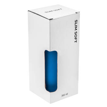 Термокружка SLIM SOFT 350мл. Синяя с черной крышкой 6031.01