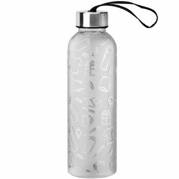 Бутылка для воды VERONA PET SOFT 550мл Белая с черным 6262.07.08