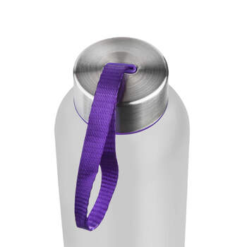 Бутылка для воды VERONA PET SOFT 550мл Белая с фиолетовым 6262.07.11