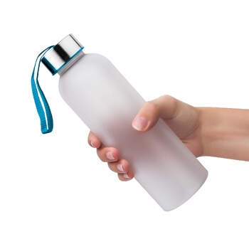 Бутылка для воды VERONA PET SOFT 550мл Белая с голубым 6262.07.12
