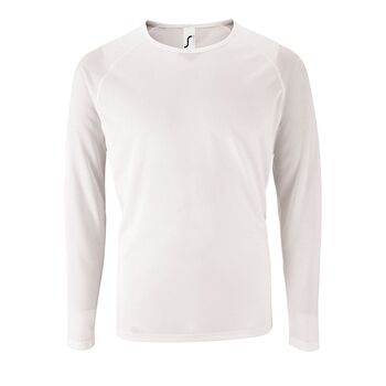 Футболка с длинным рукавом Sporty LSL Men белая, размер XL
