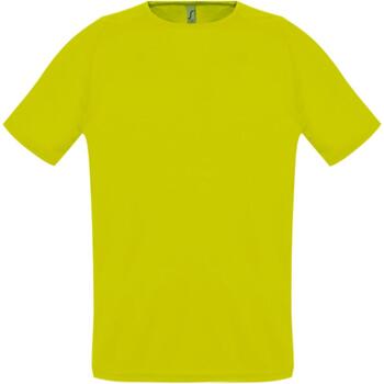 Футболка унисекс Sporty 140 желтый неон, размер XXL
