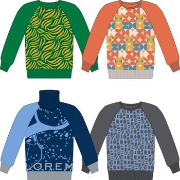 Свитер на заказ Tricksy Net Reglan, полушерсть, размер XL