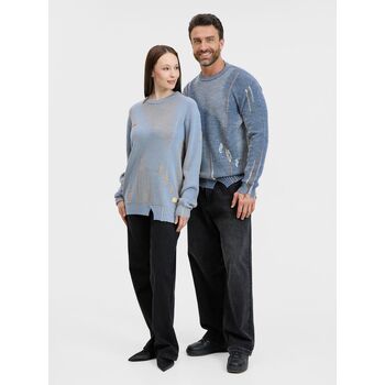 Джемпер Denim свободного силуэта на заказ, полушерсть, размер L