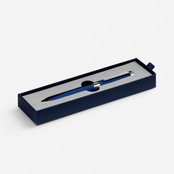 Ручка шариковая Broad Ring Soft Touch в футляре, синяя