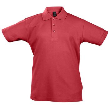 Рубашка поло детская Summer II Kids, красная, на рост 142-152 см