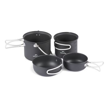 Набор посуды Naturehike NH18T018-G, серый