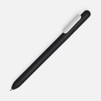 Ручка шариковая Swiper Soft Touch, черная с белым