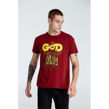 Футболка A God is High, гранатово-красная, размер XXL