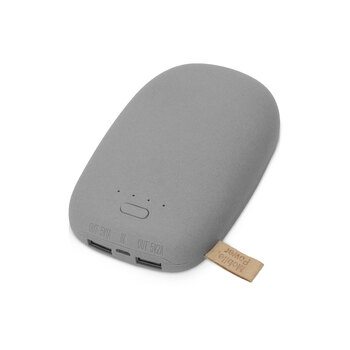 Внешний аккумулятор в форме камня «Stone», 10400 mAh, серый