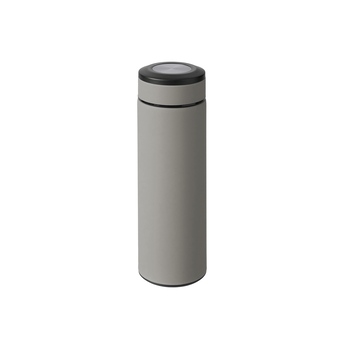 Вакуумный термос "Vacuum Flask C1", soft touch, 420мл, серый