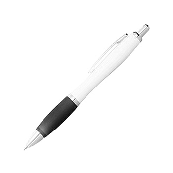 Ручка шариковая "Nash", белый/черный, черные чернила