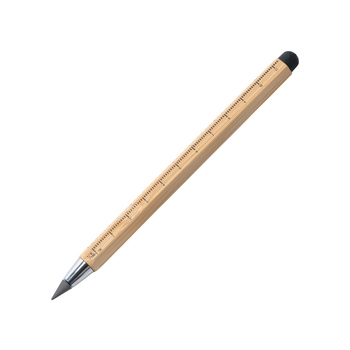 Вечный карандаш "Sicily Bamboo" из бамбука со стилусом и линейкой