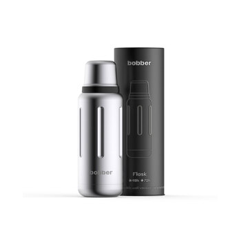 Термос для напитков, вакуумный, бытовой, тм "bobber". Объем 1 литр. Артикул Flask-1000 Matte