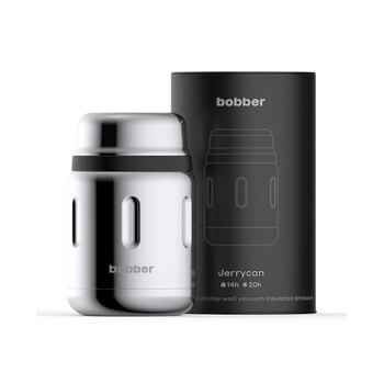 Термос для еды, вакуумный, бытовой, тм "bobber". Объем 0.7 литра. Артикул Jerrycan-700 Glossy
