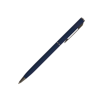 Ручка шариковая автоматическая BrunoVisconti® "PALERMO" цвет корпуса темно-синий, soft-touch, 0.7 мм