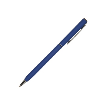 Ручка шариковая автоматическая BrunoVisconti® "PALERMO" цвет корпуса синий, soft-touch, 0.7 мм