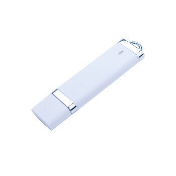 USB-флешка на 32 ГБ с покрытием soft-touch "Орландо",  белый