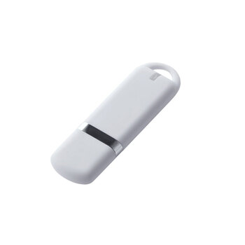 USB-флешка на 32 ГБ 3.0 USB, с покрытием soft-touch, белый