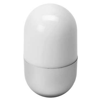Настольная лампа "Weeble", белый / стальной