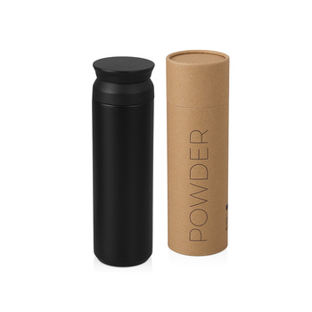Вакуумный термос "Powder" 500 мл, тубус, черный