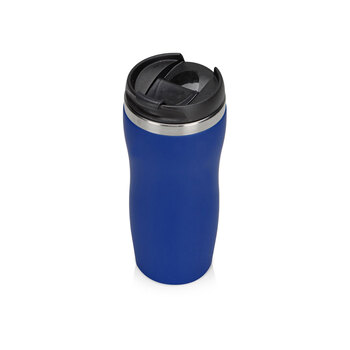 Термокружка "Double wall mug C1", soft touch, 350 мл, синий