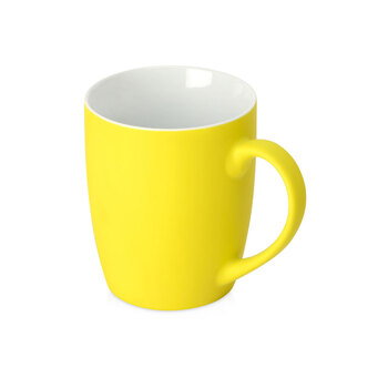 Кружка с покрытием soft-touch “Tulip Gum”, желтый (3955C) (P)