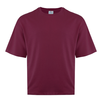 Футболка унисекс оверсайз STAN хлопок/полиэстер 260, 40, Бордовый,  (66)  (52/XL)