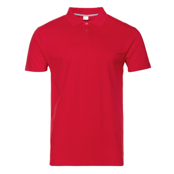 Рубашка поло унисекс STAN хлопок 185, 04U, Красный,  (14)  (52/XL)