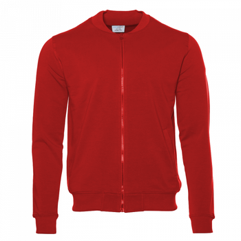 Толстовка унисекс STAN на молнии футер без начёса 245, 65N, Красный,  (14)  (52/XXL)