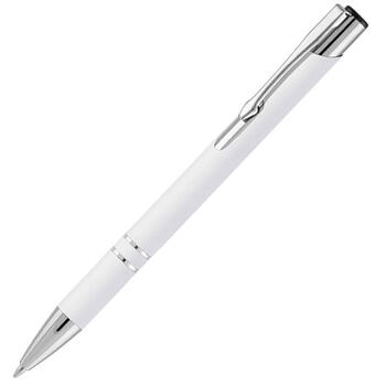 Ручка шариковая Legend Soft Touch, белая