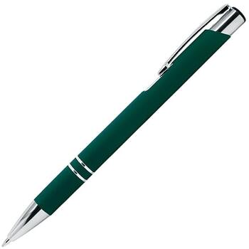 Ручка шариковая Legend Soft Touch, зеленая 3302