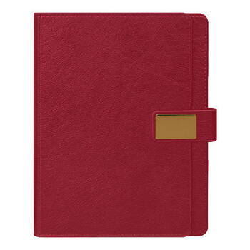 Ежедневник в суперобложке Alfa Mocco Business Edition B5, полутвердый, бордовый с золотом