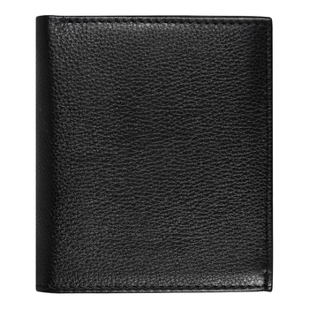 Кошелек с картхолдером Leather Plain, чёрный