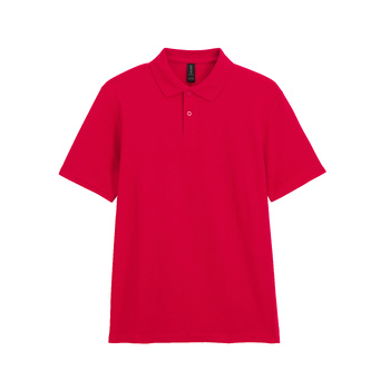Футболка поло SOFTSTYLE ADULT DOUBLE PIQUE, КРАСНЫЙ XL