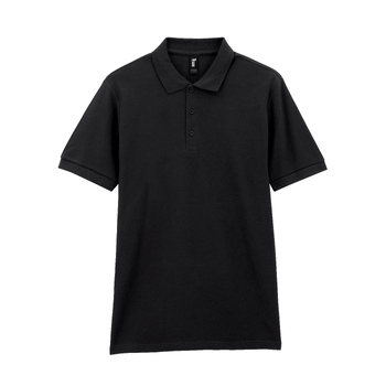 Футболка поло PREMIUM COTTON ADULT DOUBLE PIQUE, ЧЕРНЫЙ 2XL