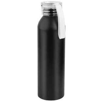 Бутылка для воды VIKING BLACK 650мл. Черная с белой крышкой 6142.07