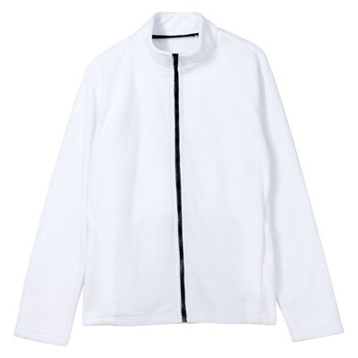 Куртка флисовая унисекс Manakin, белая, размер XS/S