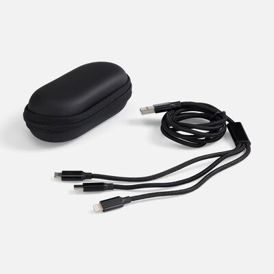 Кабель Triple Charge в футляре ver.2, черный