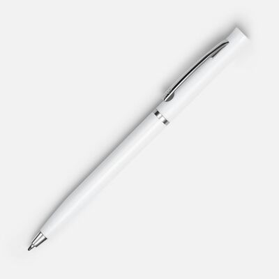 Ручка шариковая Euro Chrome, белая
